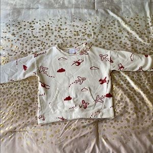 Zara crew neck sweatshirt